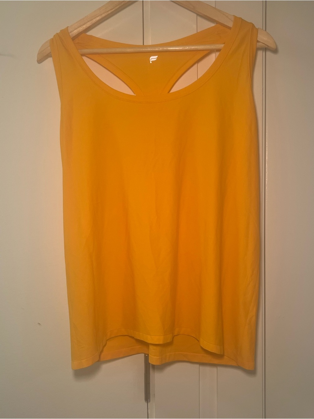 Women's Yellow Racerback Performance Tank Top